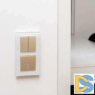 Рамка на 2 поста (белый,стекло) W0021101