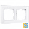 Рамка на 2 поста (белый,стекло) W0021101