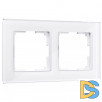 Рамка на 2 поста (белый,стекло) W0021101