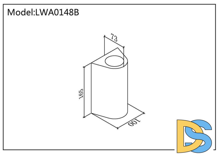 Уличный настенный светильник DesignLed LW-A0148B-BL-WW 002805