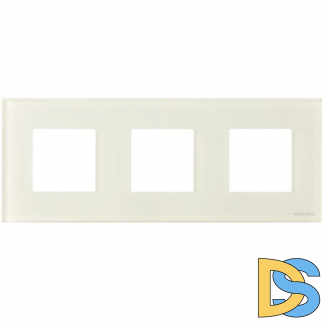 Рамка 3 поста (6 модулей) ABB Zenit Белая