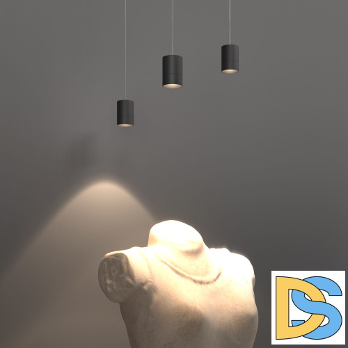 Подвесной светильник Eurosvet Piccolo 50248/1 LED черный a061423