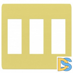 Рамка 3-ая (тройная), Зеленое яблоко/Бежевый, серия Unica Studio, Schneider Electric