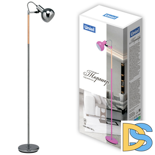 Торшер Uniel UML-T702 E14 SILVER UL-00010183