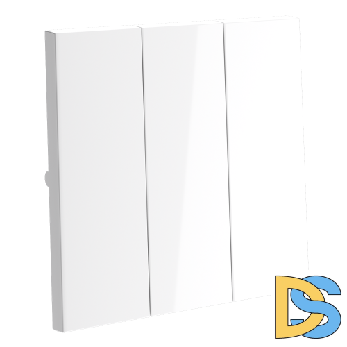 Клавиши для выключателя/переключателя трехклавишного, S70 (белый глянцевый)