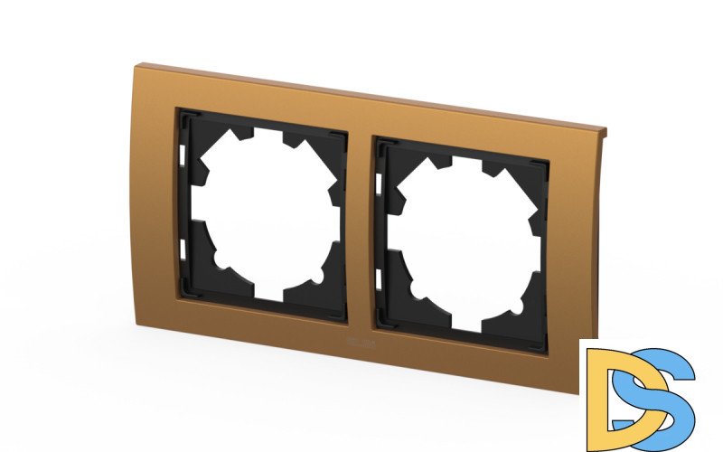 Рамка двухместная ELBI Zena Platin 500-073500-226