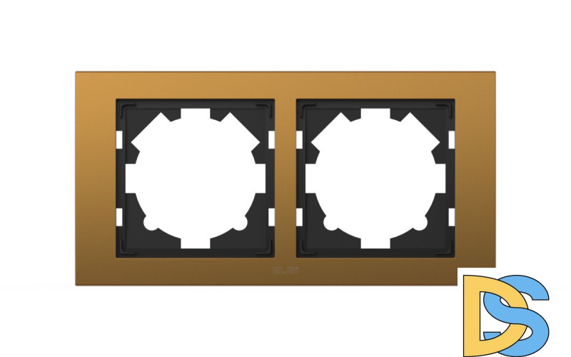 Рамка двухместная ELBI Zena Platin 500-073500-226