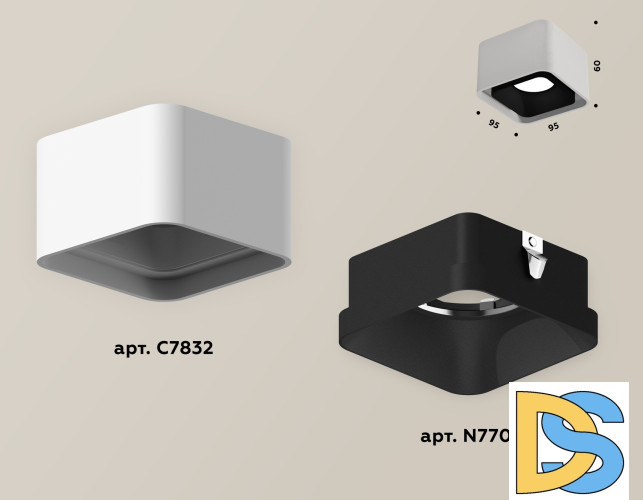 Накладной светильник Ambrella Light Techno XS7832002 (C7832, N7702)