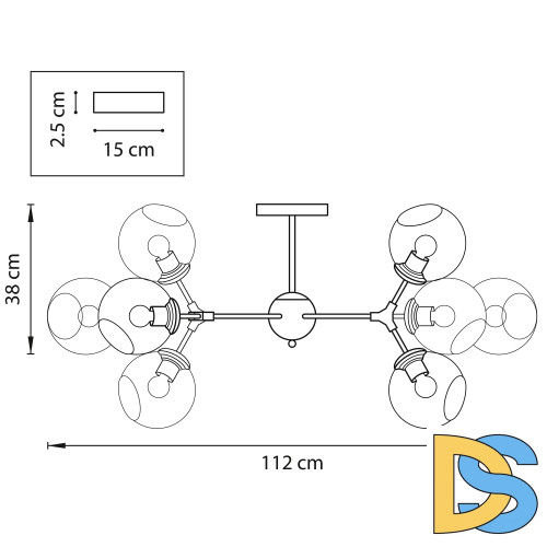 Потолочная люстра Lightstar Beta 785086