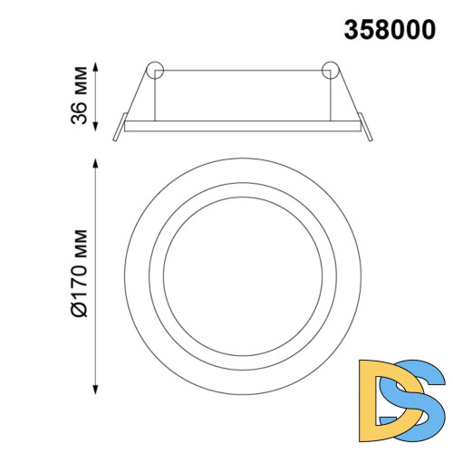 Встраиваемый светодиодный светильник Novotech Stern 358000