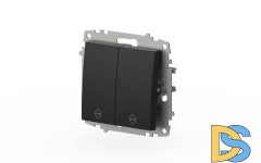 Переключатель двухклавишный ELBI Zena Vega 609-014800-211