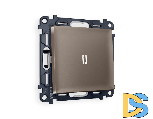 Комплект механизма 1-кл проходного выключателя с подсветкой Ambrella Volt Alfa MA632035