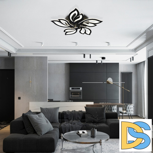 Потолочная люстра Natali Kovaltseva Sand HIGH-TECH LED LAMPS 82006 BLACK