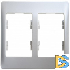 Рамка 2-ая (двойная), Перламутр, серия Glossa, Schneider Electric