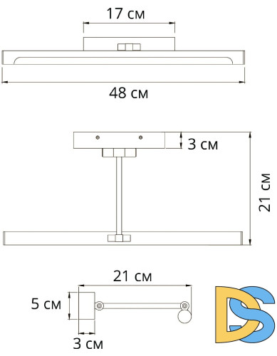 Подсветка для картин Arte Lamp Harrison A1709AP-1CC
