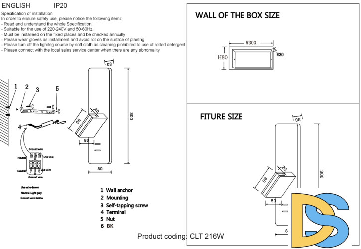 Настенный светильник Crystal Lux CLT 216W WH