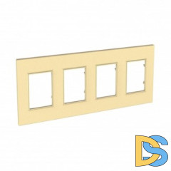 Рамка 4-ая (четверная), Карамель, серия Unica Quadro, Schneider Electric