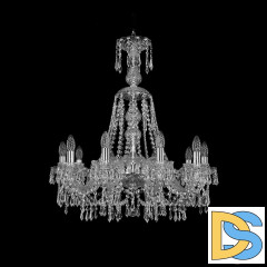 Подвесная люстра Bohemia Ivele Crystal 1403/10/240/XL-75 Ni