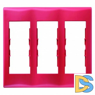 Рамка 3-ая (тройная), Красный, серия Sedna, Schneider Electric