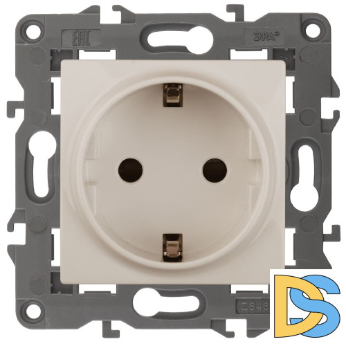 Розетка 2P+E Schuko со шторками Эра 14-2102-02 Б0034273