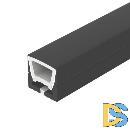 Силиконовый профиль Arlight WPH-FLEX-1616-TOP-S11-5m FULL BLACK 045774
