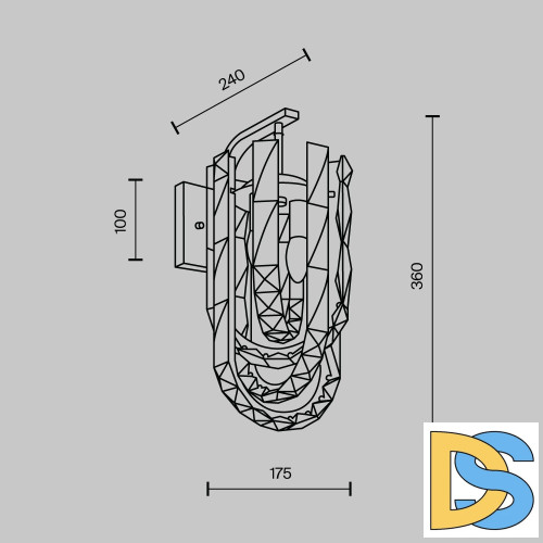 Бра Modelux ML.6621.02 CR