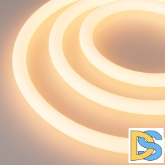 Светодиодная лента герметичная Arlight MOONLIGHT-TOP-A336-D18mm 24V Warm2300 360deg 14.4 W/m, IP65, 2835, 5m, wire x1 038761