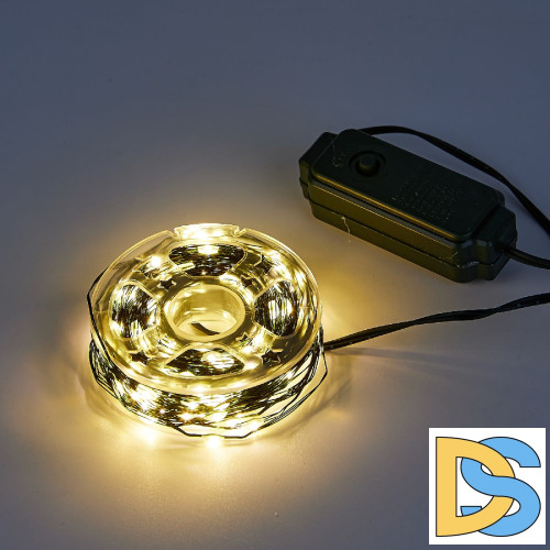 Гирлянда Роса Uniel ULD-S3000-300/DGA WARM WHITE IP20 DEW UL-00012083