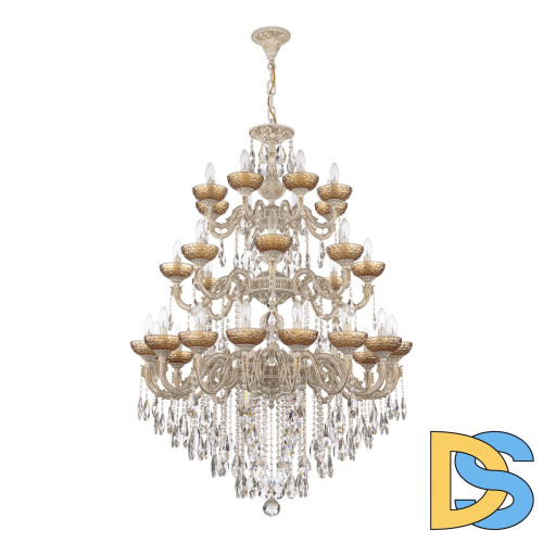Подвесная люстра Bohemia Ivele Crystal AL79101/16+8+8/300/3d B WMG P Amber/M-1F