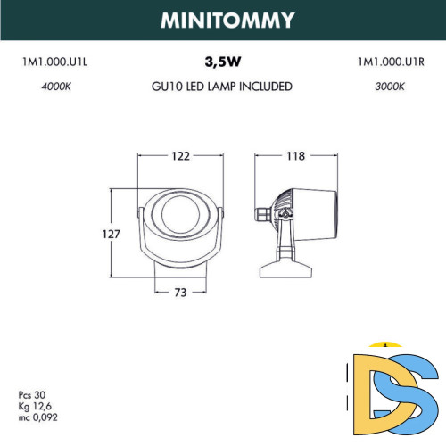Уличный настенный светильник Fumagalli 1M1.000.000.LXU1L