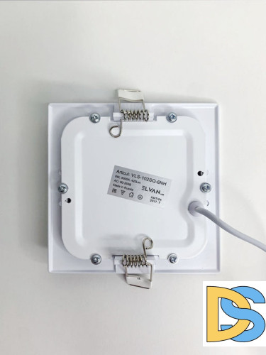 Встраиваемый светильник Elvan VLS-102SQ-6W-WW-Wh