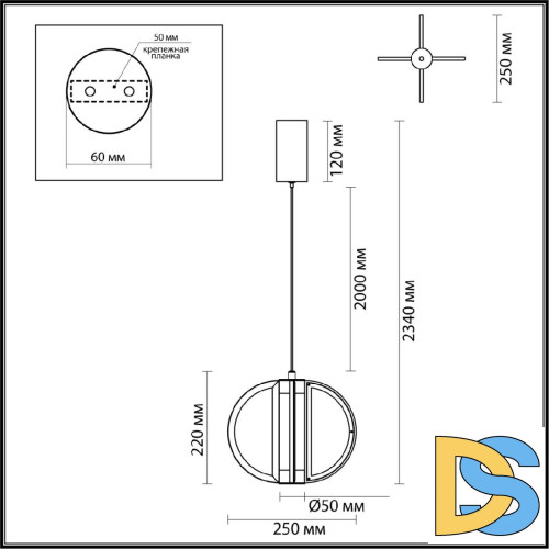 Подвесной светильник Odeon Light Toscana 5447/12L