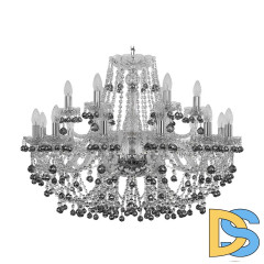 Подвесная люстра Bohemia Ivele Crystal 1409/12+6/300 Ni K731