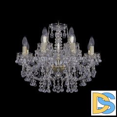 Подвесная люстра Bohemia Ivele Crystal 1409/8+4/195 G