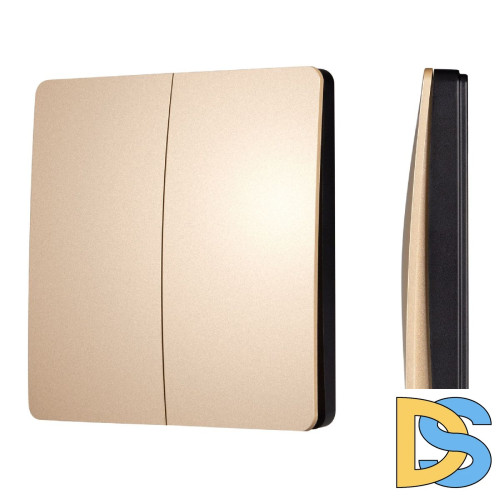 Кнопочная панель Arlight KINETIC-801-22-2G-WP-SUF Gold (No battery, IP67, 433Mhz) 043313