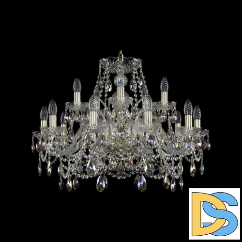Подвесная люстра Bohemia Ivele Crystal 1411/10+5/240 G K801