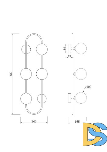Настенный светильник Freya Inversion FR5233WL-04BS1