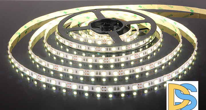 Светодиодная лента Elektrostandard 12V 14,4W 60Led 5050 IP20 холодный белый, 5м 4690389040177