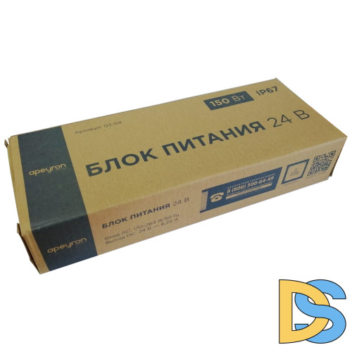 Блок питания Apeyron 24В 150Вт импульсный IP67 175-265В 6,25А 03-114