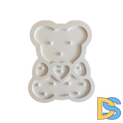 Светодиодный ночник Apeyron Мишка теплый белый 2хААА МДФ 12-176