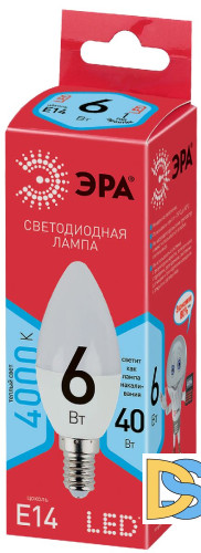 Лампа светодиодная Эра E14 6W 4000K LED B35-6W-840-E14 R Б0051057
