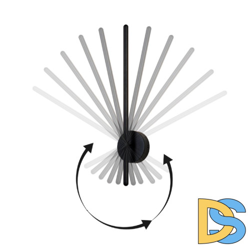 Бра Crystal Lux VERDE AP L1000 BLACK NEW