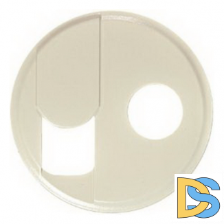 Лицевая панель для розетки TV+RJ45 Legrand Celiane слоновая кость, 66234