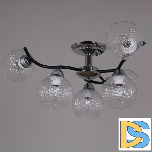 Потолочная люстра Reluce 07624-0.3-06 CR+BK