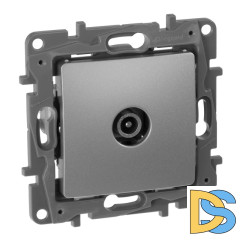 Розетка TV оконечная Legrand Etika алюминий 672465