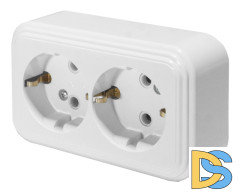Розетка 2-местная Stekker PST16-31-20 (RA 16-238-Б) 39695