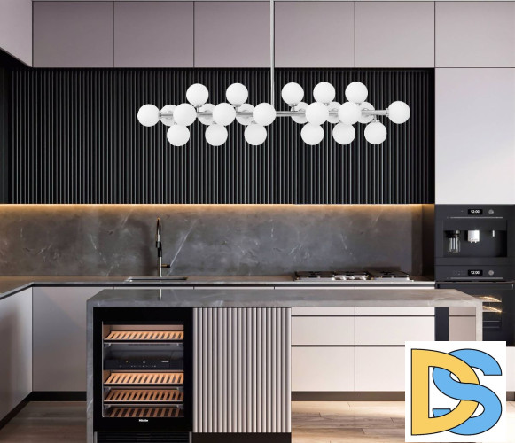 Люстра на штанге Lumina Deco Marsiada LDP 6033-24 CHR