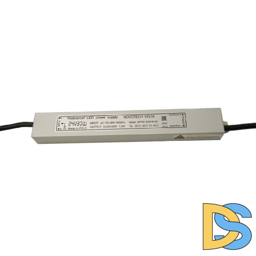 Блок питания Novotech Velta 30Вт DC24 IP67 1.25A 357781