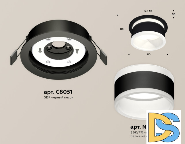 Встраиваемый светильник Ambrella Light Techno Spot XC8051019 (C8051, N8445)