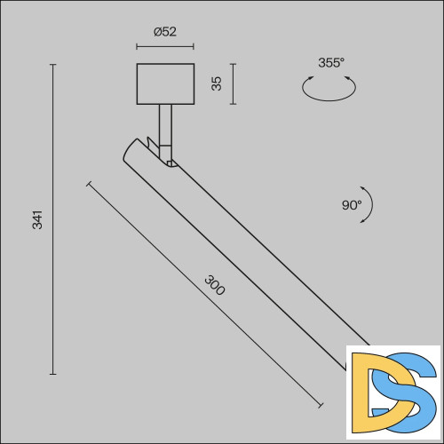 Спот Maytoni Focus T C141CL-L300-6W4K-B